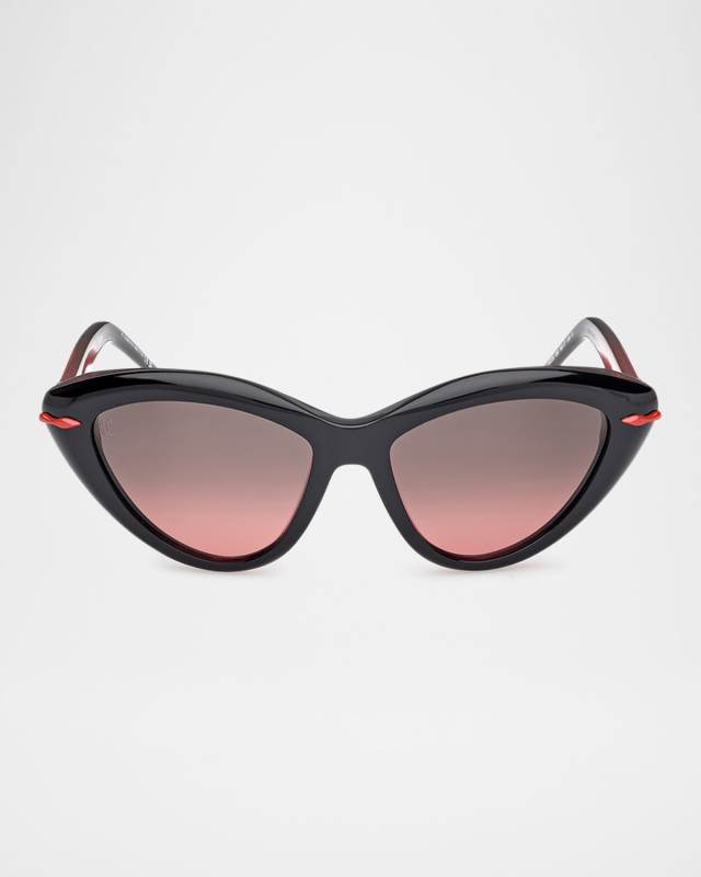 Acetate Cat-Eye Sunglasses